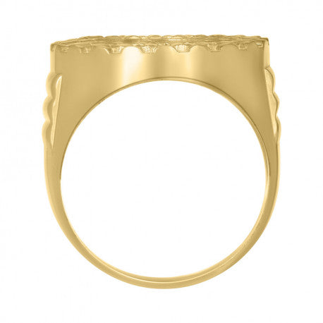 10kt Two Tone Gold Medusa Ring