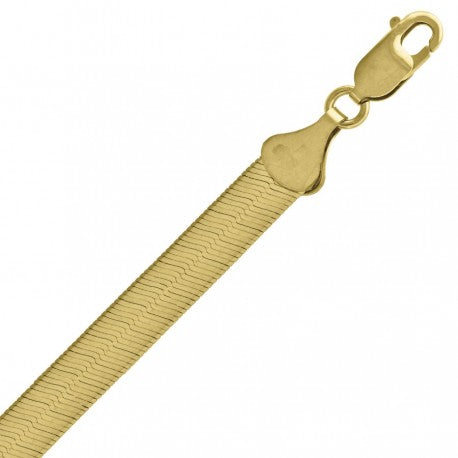 10kt-Gold Herring Bone Chain 7mm (Heavy)