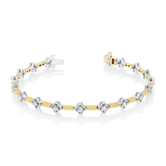 0.75ctw Diamond Bracelet in 14k TT