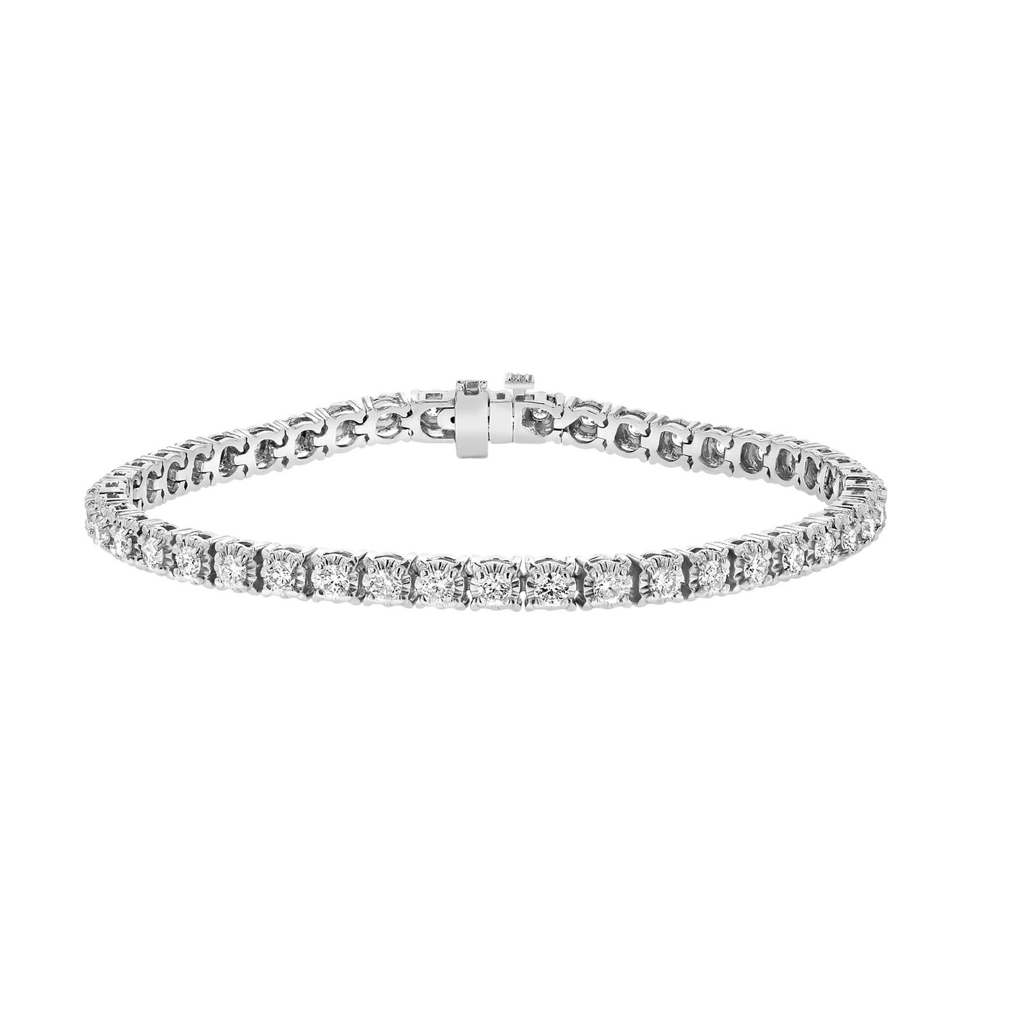 2.00ctw Diamond Illusion (Looks like 4ctw) in 14k White Gold 7 Inches